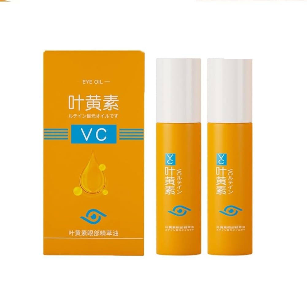 VC Eye Oil Roll-On | Vitamin C & Lutein Infused Under Eye Serum | Refreshing Roller for Dark Circles, Puffiness & Tired Eyes | Lightweight Hydration & Brightening Care (100Ml)