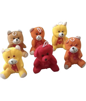 TEDDY BEAR Combo (Pack of 6 )Soft Toys – Lightweight for Kids ,Gift - 15 cm