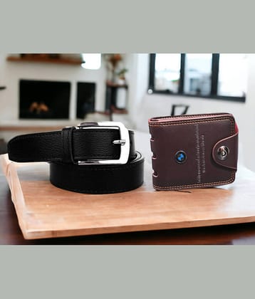 Kastner - Multicolor PU Men's Belts Wallets Set ( Pack of 2 )