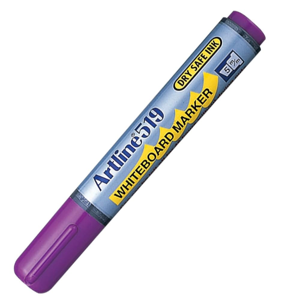 Artline 519 Whiteboard Marker Pack of 12 (Purple Colours) | For Classrooms, Offices, & Meeting Rooms