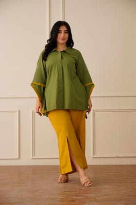 Mango Love Green and Yellow Co-ord Set