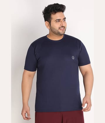Chkokko - Navy Polyester Regular Fit Men's Sports T-Shirt ( Pack of 1 )