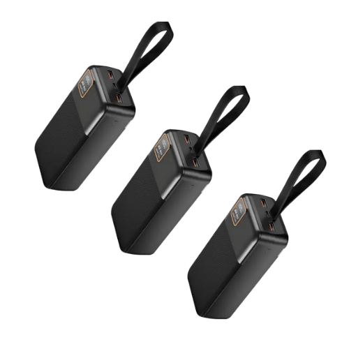Walta Elite Buddy Pro Digital Adv 30000 mAh 22.5 W Wired & Wireless Compact Power Bank - Black (Pack of 3)
