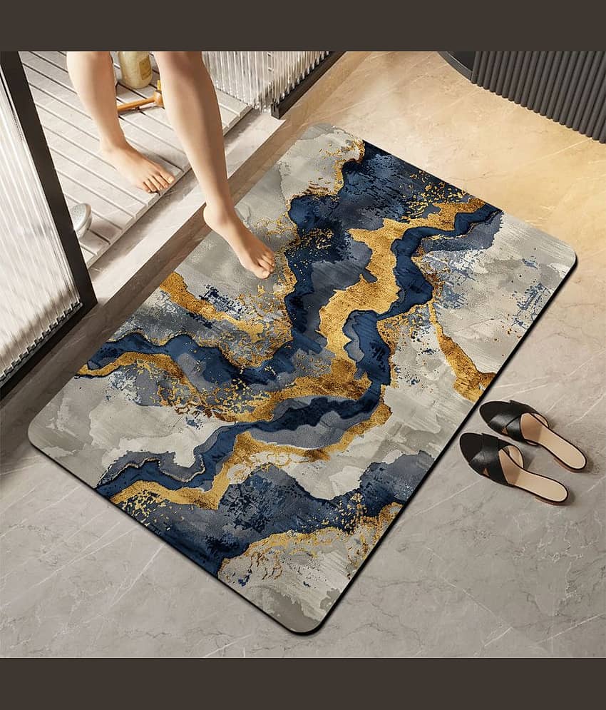 mahek accessories Anti-skid Rubber Bath Mat 40x60 cm ( Pack of 1 ) - Multi