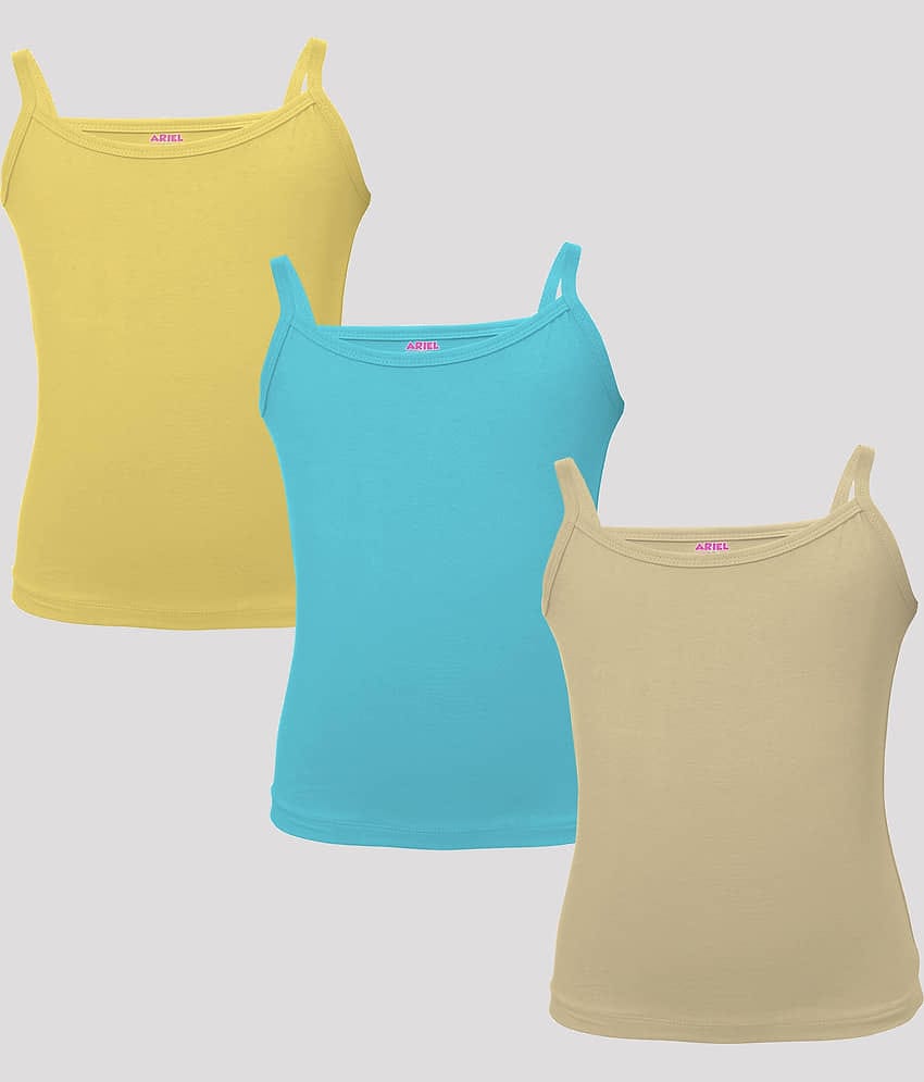 Ariel Pack of 3 Girls 100% Cotton ( Multi )