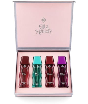 Riya Gift A Memory Eau De Parfum (EDP) For Women 80 ( Pack of 4 )