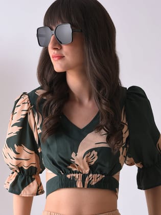 Black Lens Black Rectangle Sunglasses-Sunglasses