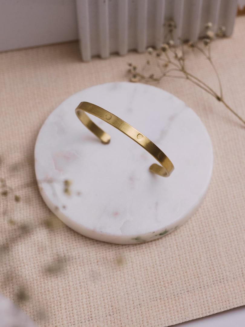 Band Brass Adjustable Bracelet (Anti Tarnish)