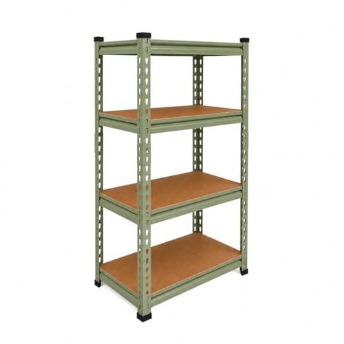 BonKaso Adjustable 4-Shelf Metal Storage Rack