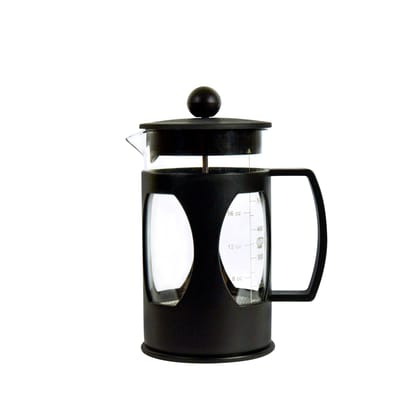 The Bean Co Roasters French Press Coffee Maker | Heat Resistant Borosilicate Glass | 4 Level Filteration | Stainless Steel Plunger with Mess| (350 ML) The Bean Co Roasters French Press Coffee Maker | Heat Resistant Borosilicate Glass | 4 Level Filteration | Stainless Steel Plunger with Mess| (350 ML)