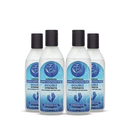 Just Peachy Advanced Hand Rub Cleanser With Aloe Vera 100 Ml (Pack Of 4) 400 Ml