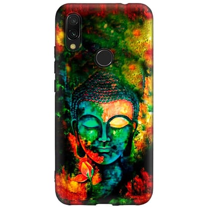 Colourful Buddha  Xiaomi Redmi 7 Premium Embossed Mobile cover