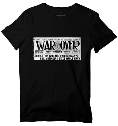WWI War Over Headline T-shirt-42 - L / Black