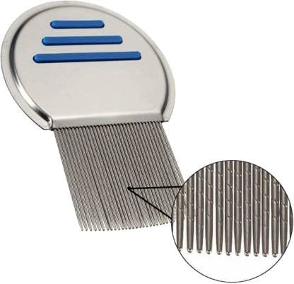 Elecsera Premium Lice Comb With Steel Teeth removes Lice & Nits NIT Free Hair ()