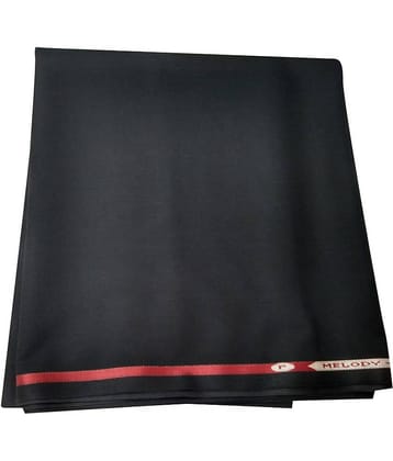 Kundan Poly Viscose Black Matty Plain 1.30 Mtr Cut