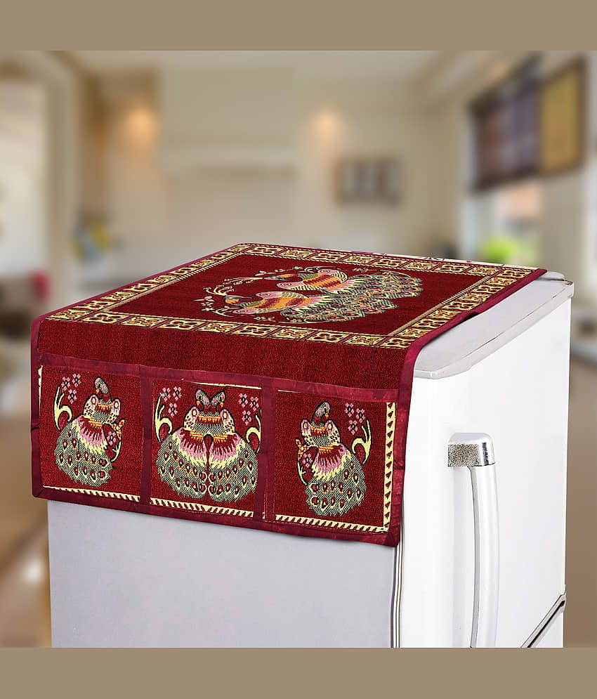 E-Retailer Single Polyester Rust Fridge Top Cover