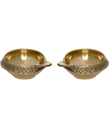 DvR ClicK Kubar Diya BRASS ( Pack of 2 )