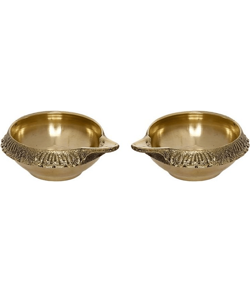 DvR ClicK Kubar Diya BRASS ( Pack of 2 )
