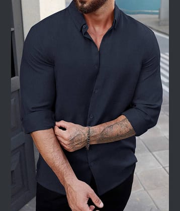Eyebogler Poly Cotton Regular Fit Solids Full Sleeves Men's Casual Shirt - Multi ( Pack of 1 )