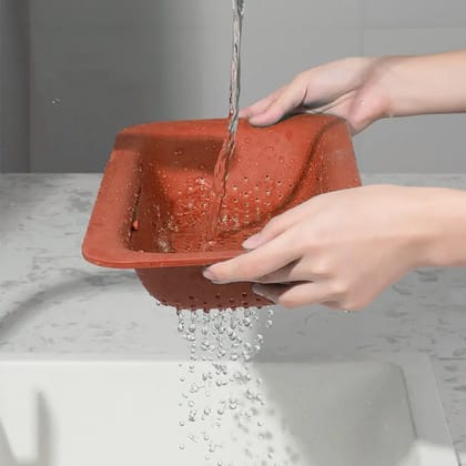 All-in-One Sink Organizer: Drying Rack, Drain Basket & Storage (1 Pc) All-in-One Sink Organizer: Drying Rack, Drain Basket & Storage (1 Pc)