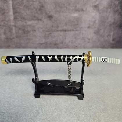 Katana Keychain (Black Stripe)