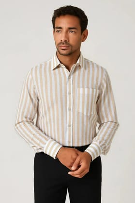 Linen Base Striped Shirt #61949 Linen Base Striped Shirt #61949