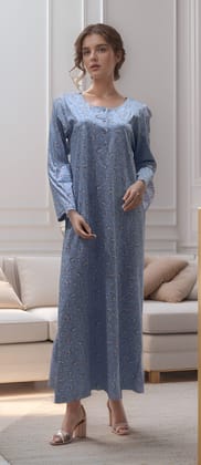 Vieviana Nighty Nightwear|Ev18101-Lavender Floral Prt / M