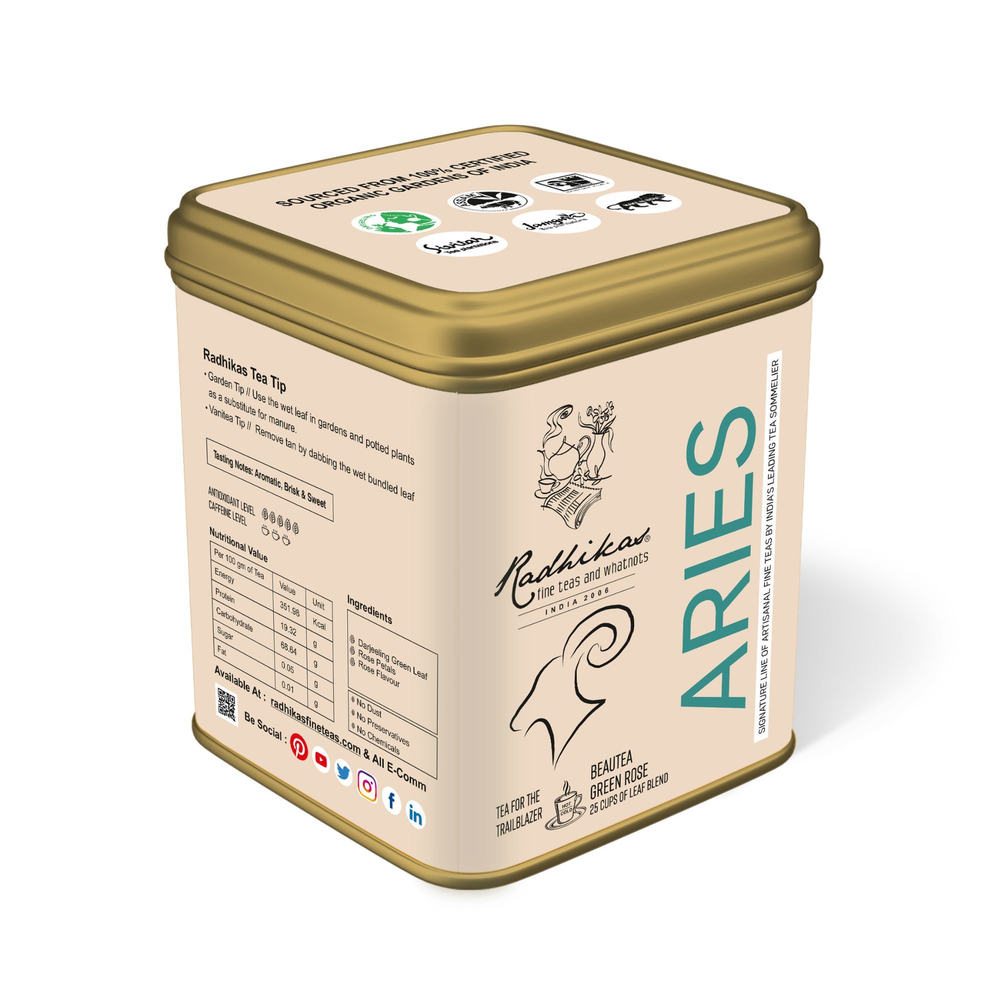 Aries Green Rose - A special blend that celebrates the Trailblazer