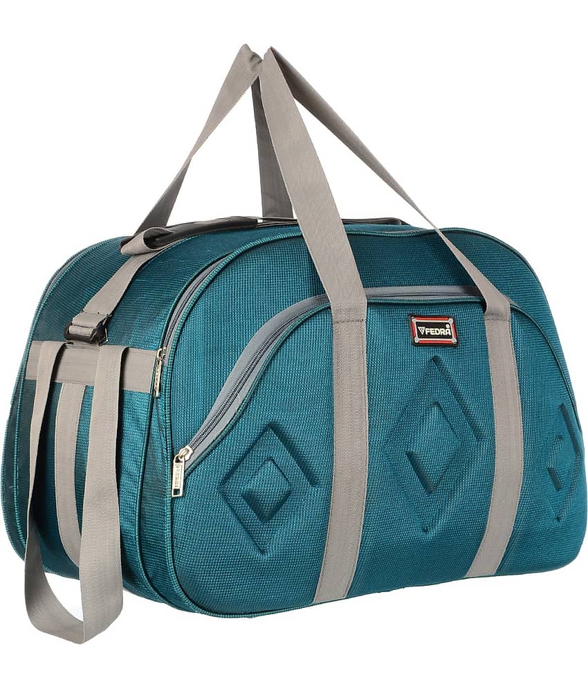FEDRA - 40 Ltrs Green Polyester Duffle Bag