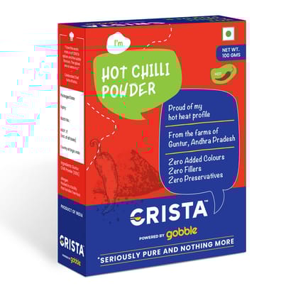 CRISTA Hot Chilli Powder, 100 gm