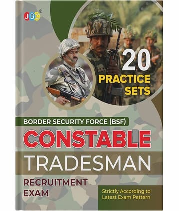 20 Practice Sets, English BSF (Border Security Force) Constable Tradesman Recruitment Exam, BSF Tradesman Book 2022