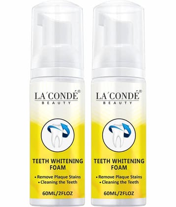 LA' CONDE' Teeth Whitening Foam To Fights Cavity | Germs Breath Freshener 120 mL