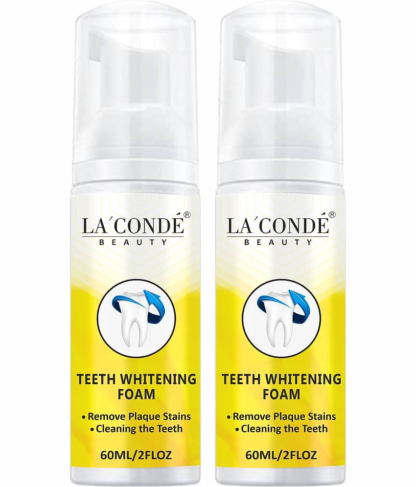 LA' CONDE' Teeth Whitening Foam To Fights Cavity | Germs Breath Freshener 120 mL