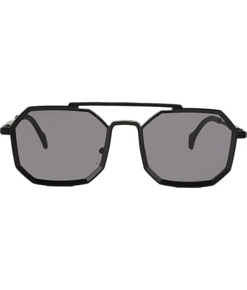 Bayberry Black Square Sunglasses ( Pack of 1 )