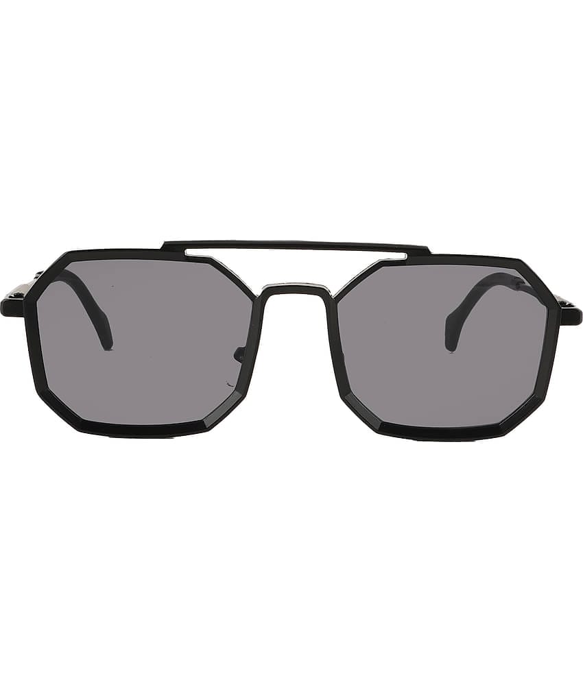 Bayberry Black Square Sunglasses ( Pack of 1 )