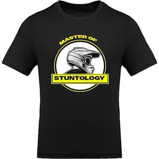 Fastbend Mens Black Printed Cotton Blend Round Neck T-Shirt