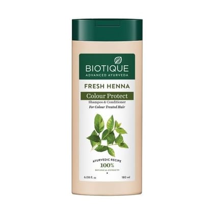 Biotique Fresh Henna Colour Protect Shampoo with Conditioner 180ml