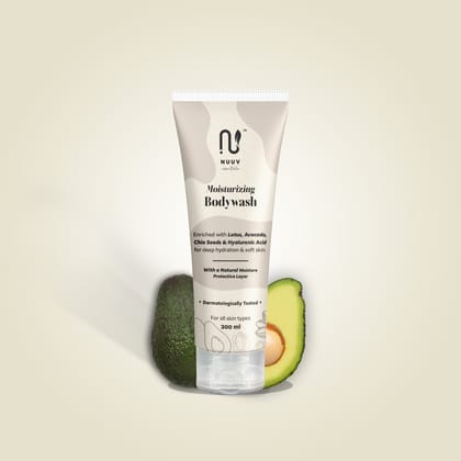 Nuuv Essentials Moisturising Body Wash | Avocado, Lotus & Chia Seed Extract | Hyaluronic Acid for Deep Hydration | For Dry, Sensitive Skin | Energising and Refreshing | Bodywash for Men&Women | 2