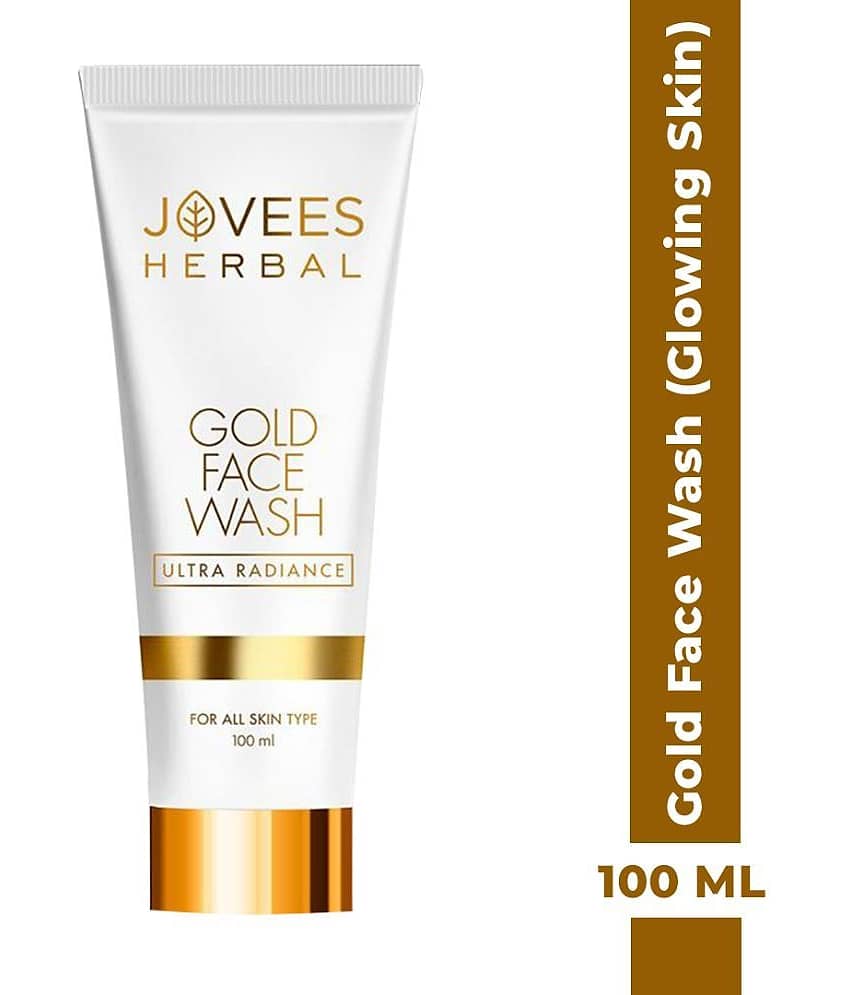 Jovees Herbal Gold Face Wash For Nourished And Radiant Glow For All Skin Types 100 ml (Pack of 1)