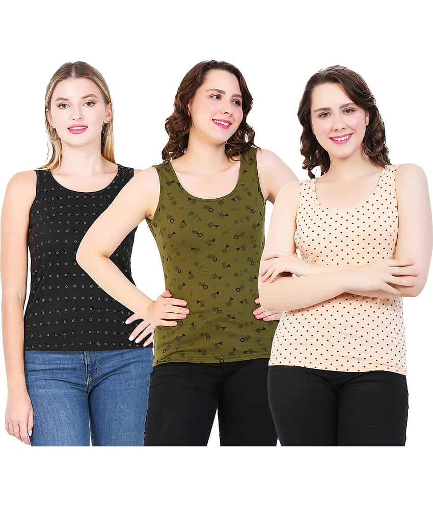 Volex Women's Cotton Tank Top ( Multicolor )