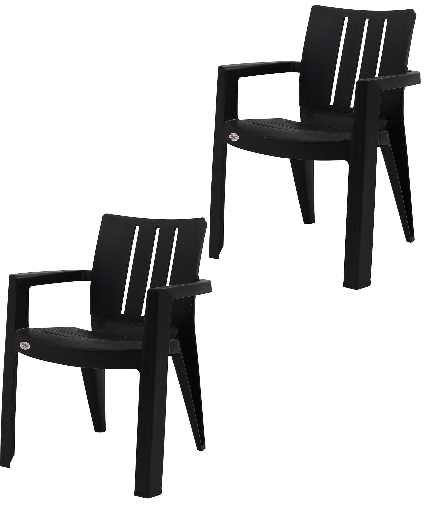 Supreme Furniture Kent Plastic Wooden Looks with Matt Finish, Heavy Duty Kent Chairs are Stackable and use Indoor & Outdoor