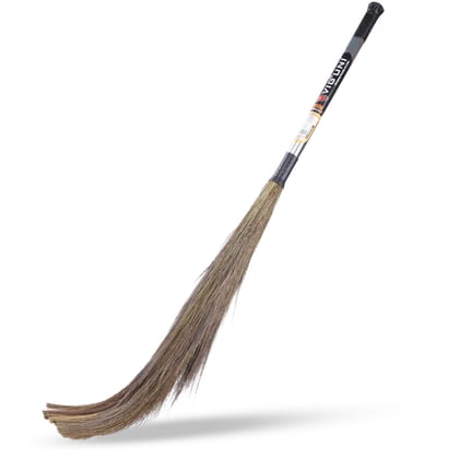 STEELOZ Premium Grass Broom - Eco-Friendly, Heavy Duty, Perfect for Sweeping Indoor & Outdoor Spaces