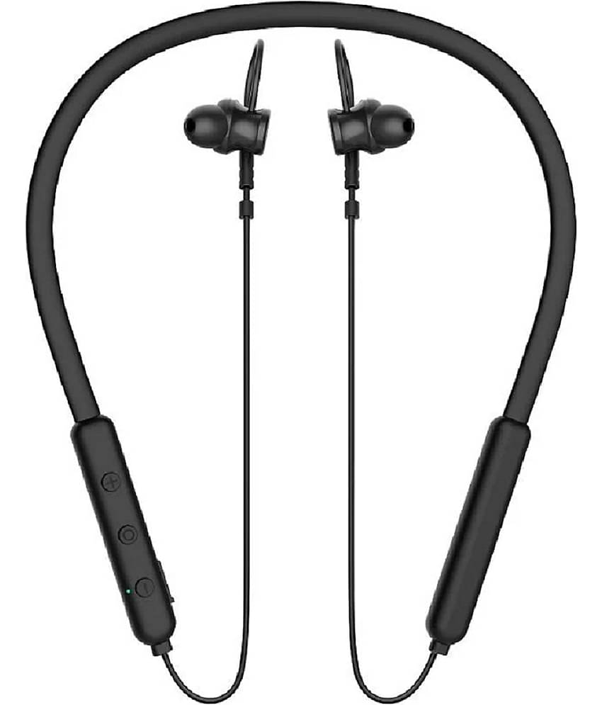 Gionee Symphony 104 Bluetooth Bluetooth Neckband In Ear 20 Hours Playback Powerfull bass IPX4(Splash & Sweat Proof) Black