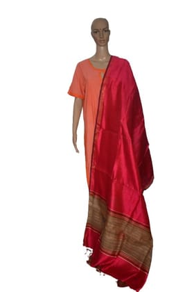 Mulberry Gheecha Dupion Dupatta