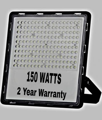 150 WATT LED Flood Light| Cool White 6500K Color Temperature LED Lamp| IP66 Waterproof Surge Protection Focus Light for Factory, Garage, Parking, Garden, Playground & Shop - Pack of 1