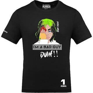 FastB Men Typography Round Neck Black T-Shirt