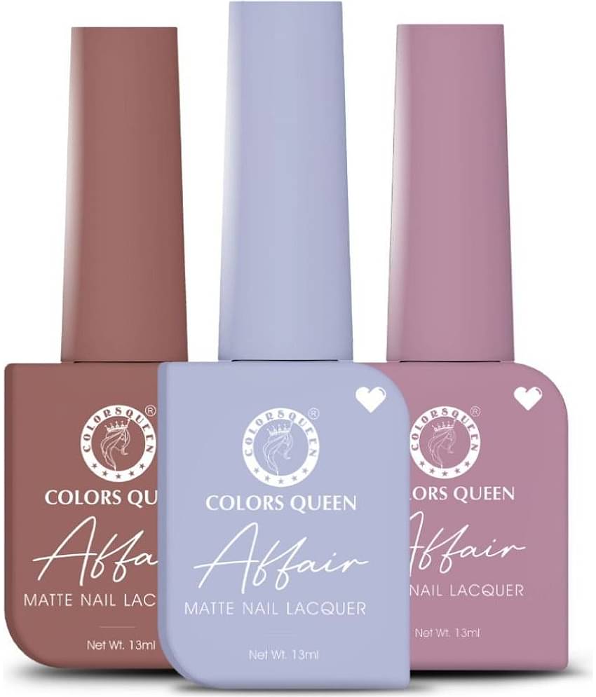 Colors Queen Multi Matte Nail Polish Kit ( Pack of 3 )