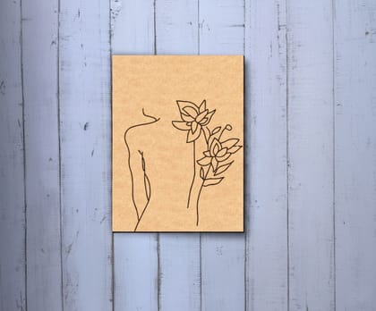 Dbeautify's MDF Romantic Silhouette with Floral Touch – DIY