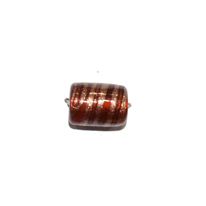 Beadwaala Handmade Fancy Lampwork Glass For Jewelry Making. (Tube) SFL-092-Per Packet 25 Pcs / 15X11 MM