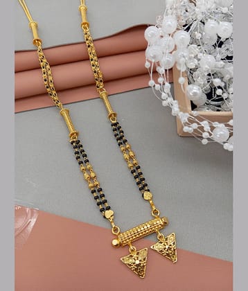 SHANKHRAJ MA LL Golden Mangalsutra ( Pack of 1 )